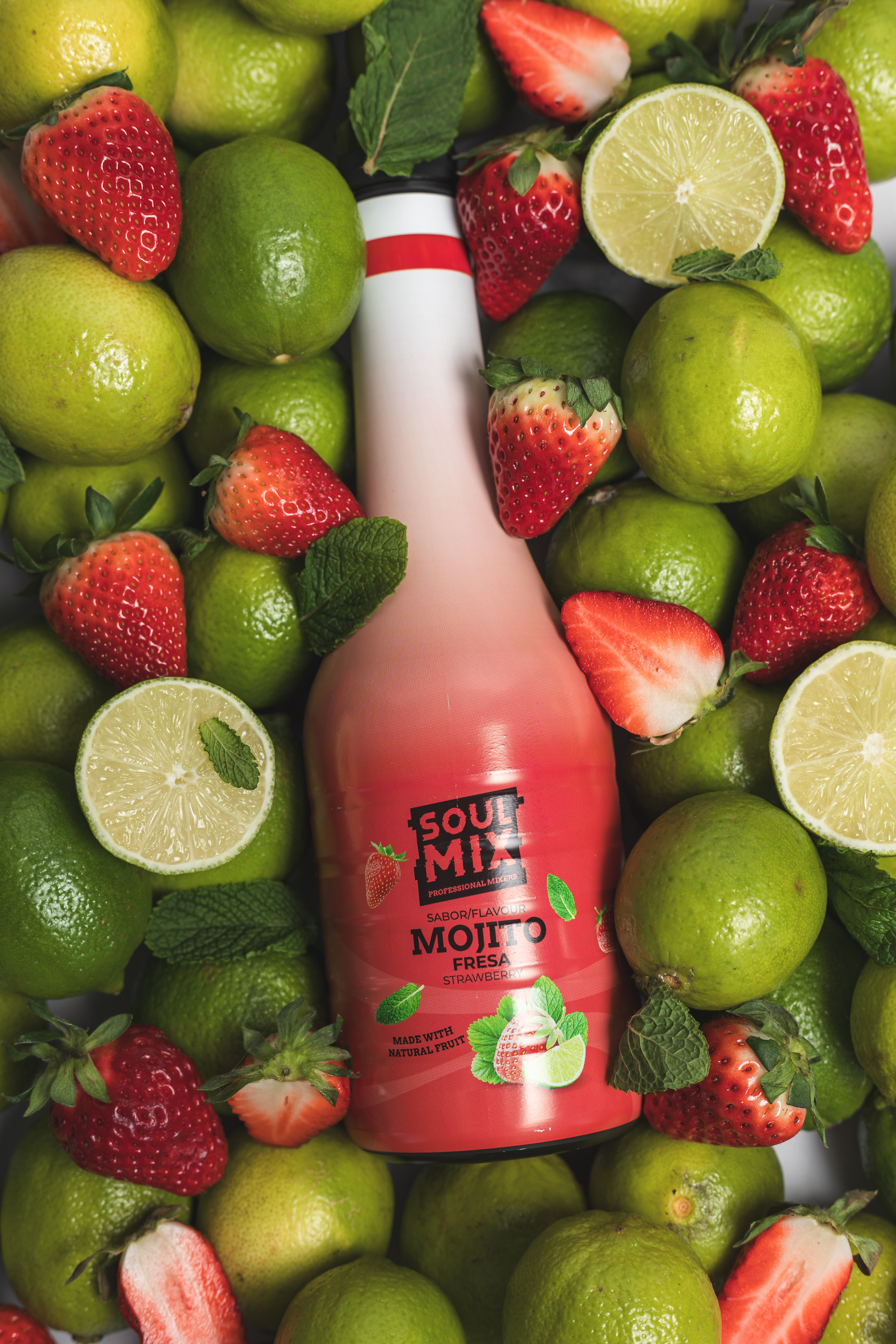BASE PARA COCKTAIL MOJITO FRESA 750ML SOULMIX