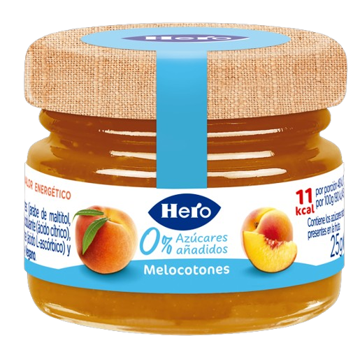 CONFITURA MELOCOTON CRISTAL DIET (72U) 25 GR HERO
