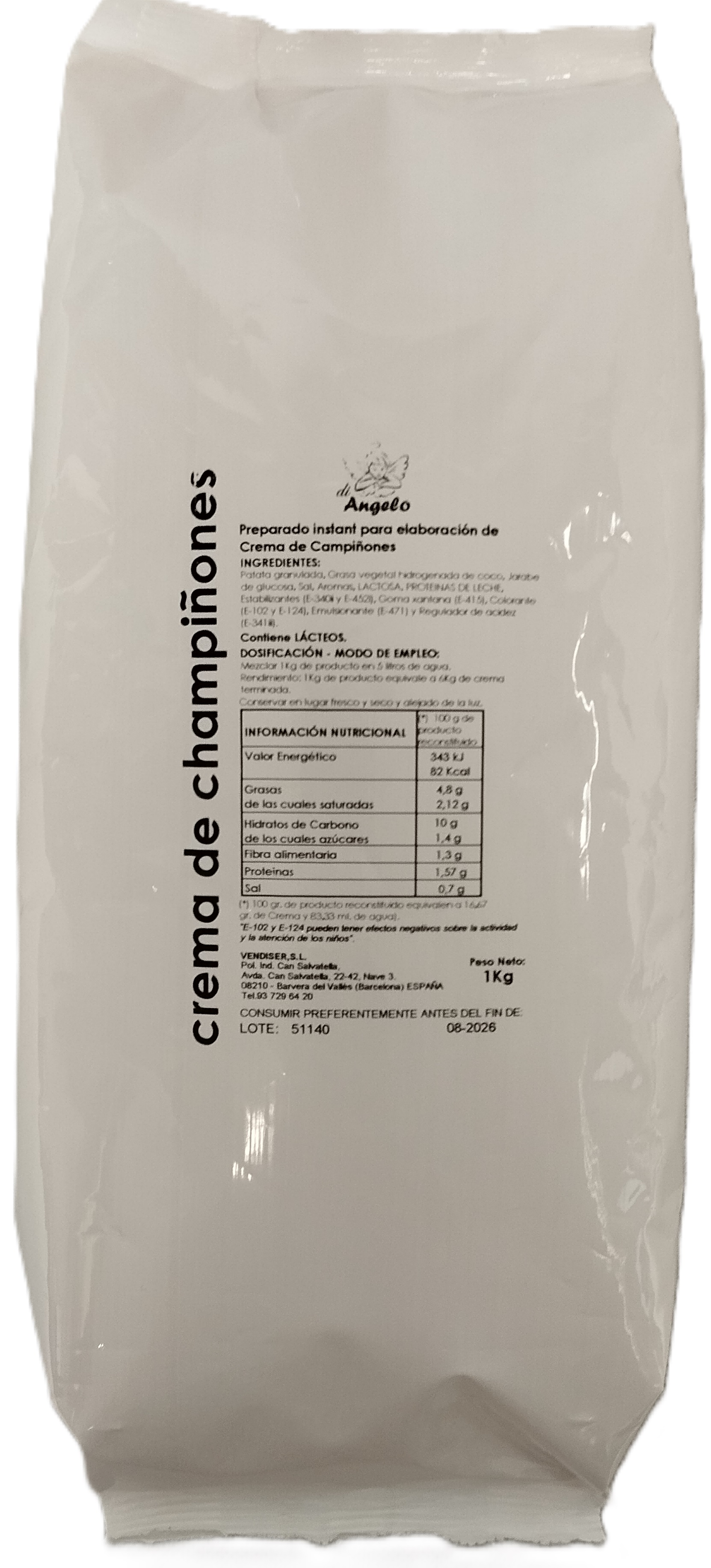 CREMA CHAMPIÑONES 1KG DI ANGELO