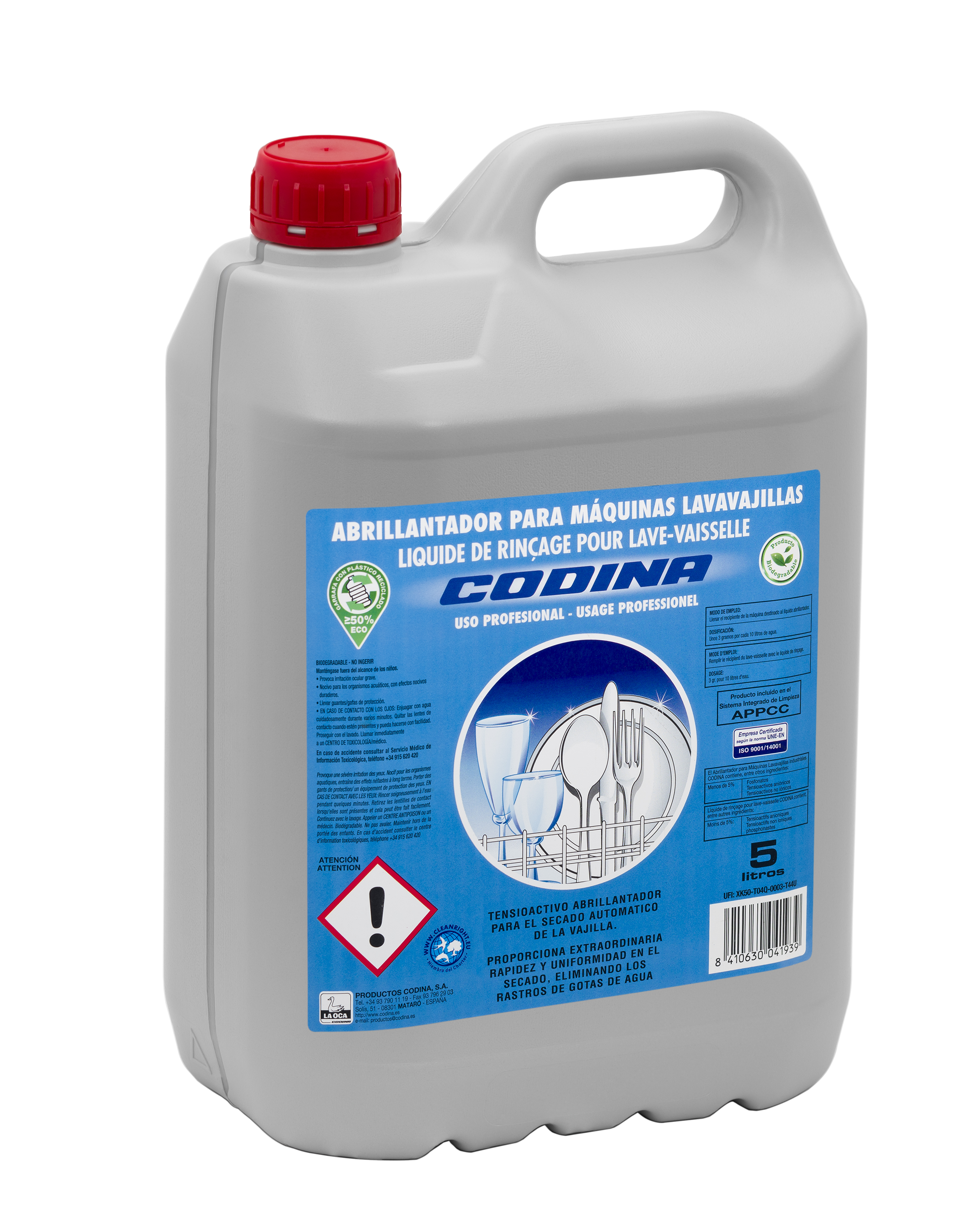 ABRILLANTADOR PARA LAVAVAJILLAS 5L CODINA