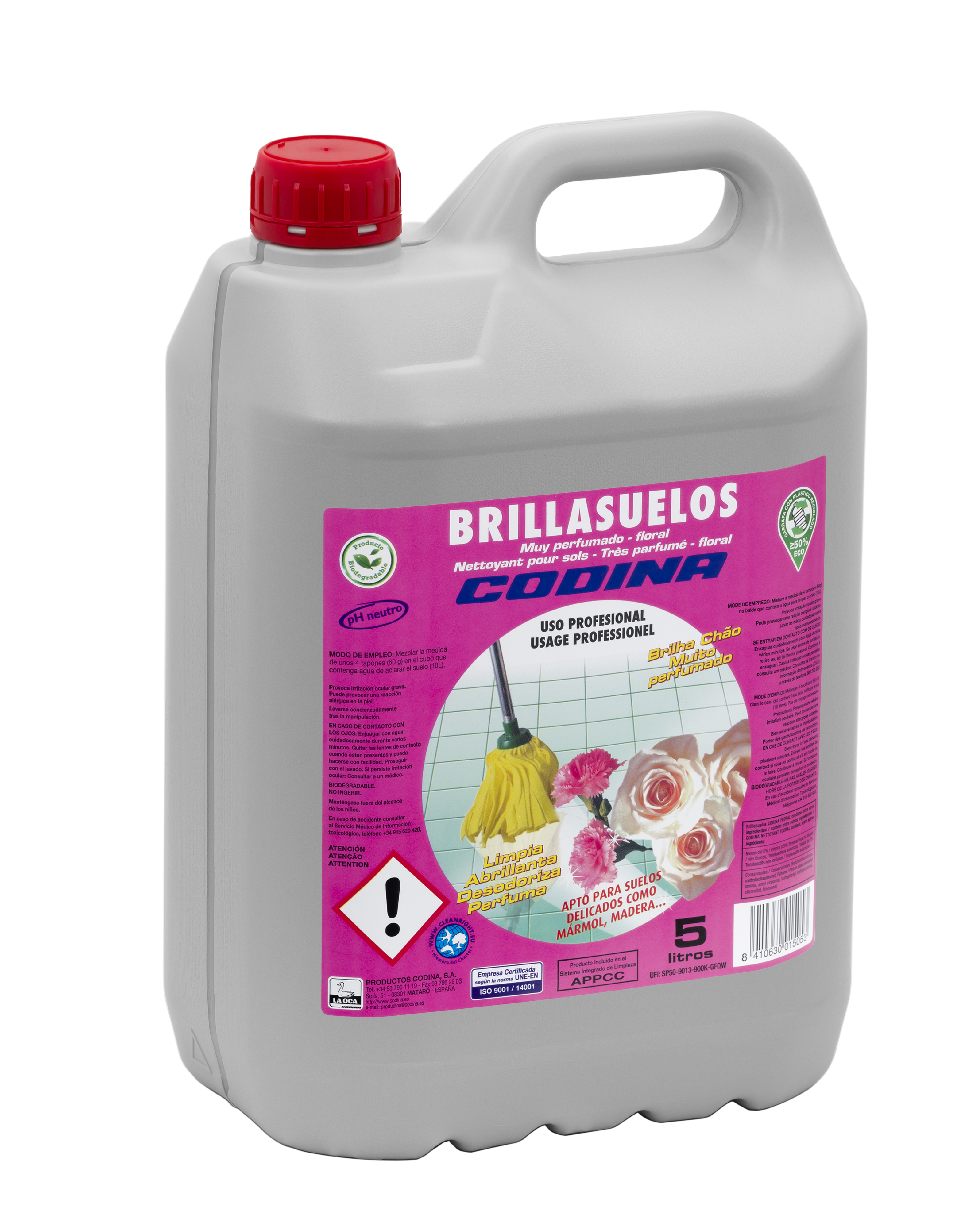 BRILLASUELOS PERFUMADO FLORAL 5L CODINA