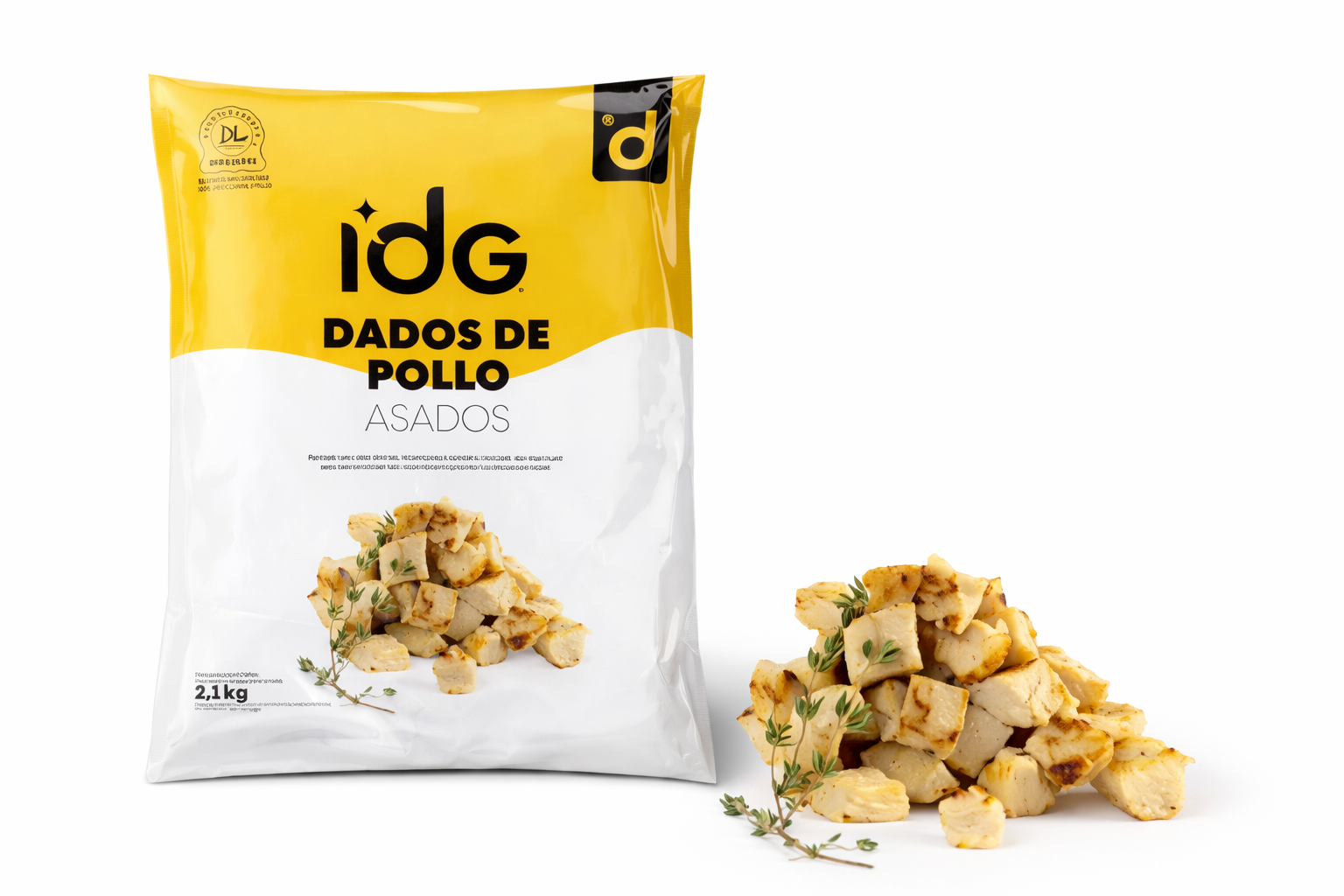 DADOS PECHUGA POLLO ASADOS BOLSA 2,5 KG 
