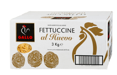 CINTAS NIDO AL HUEVO (FETTUCCINE) 3KG GALLO