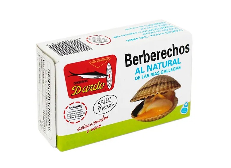 BERBERECHOS AL NATURAL 120GR (50-60 PIEZ
