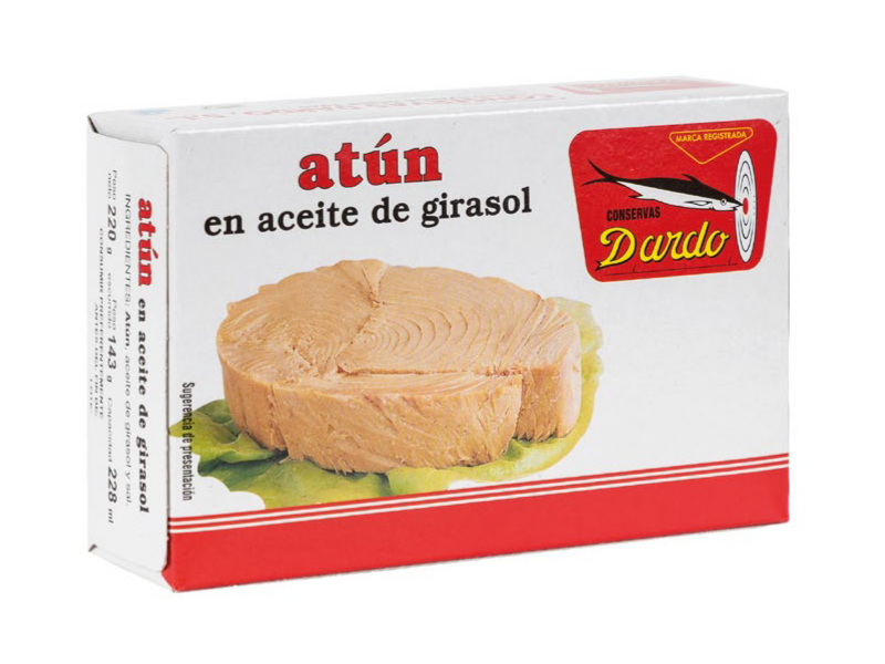 ATUN ACEITE GIRASOL LATA 1 KG P.E. 650 G OVIDIO