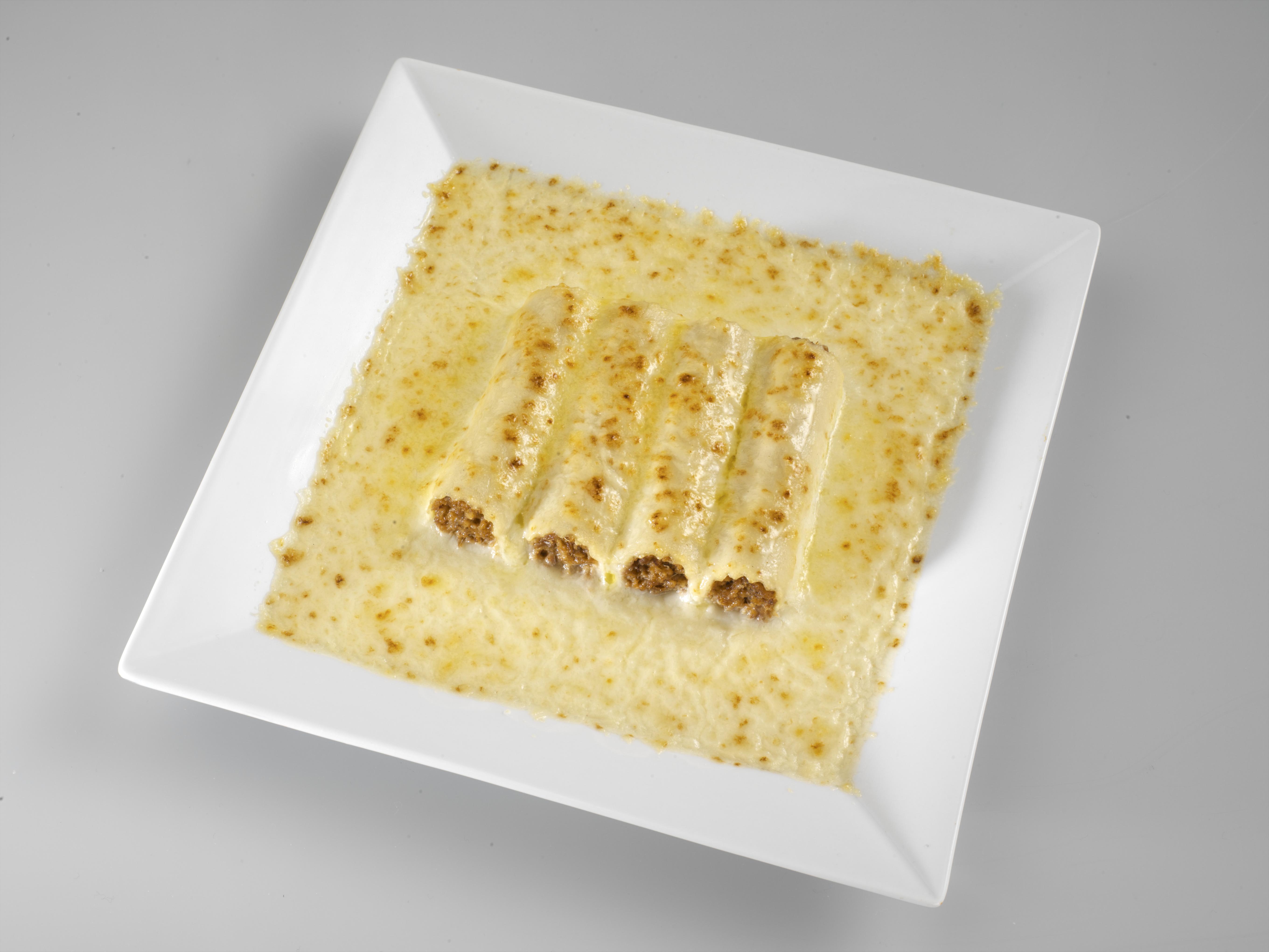 CANELONES CARNE EXTRA S/BECHAMEL 120 PZ ORTEGA