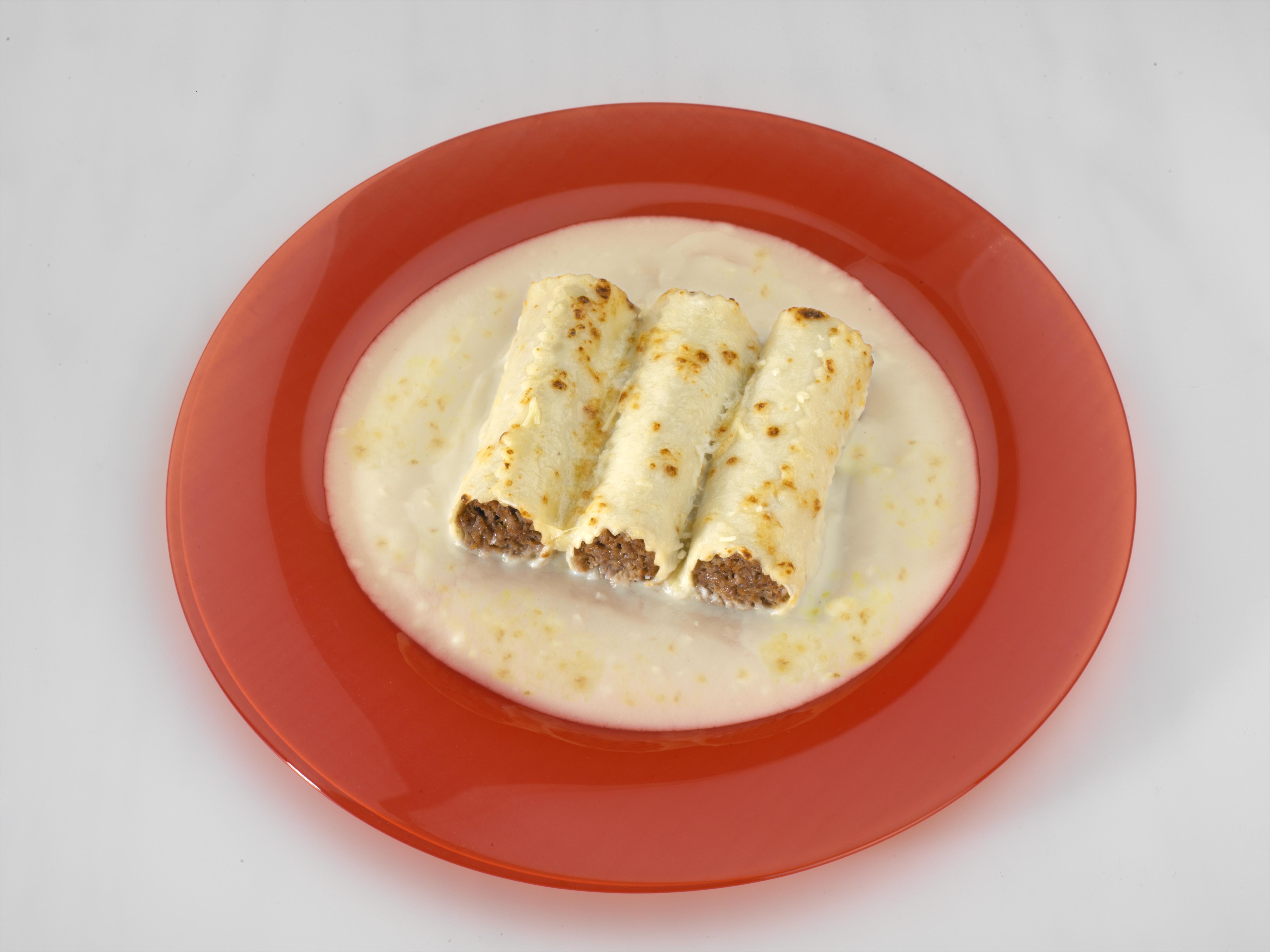CANELONES CARNE SÚPER S/BECHAMEL 100 PZ ORTEGA