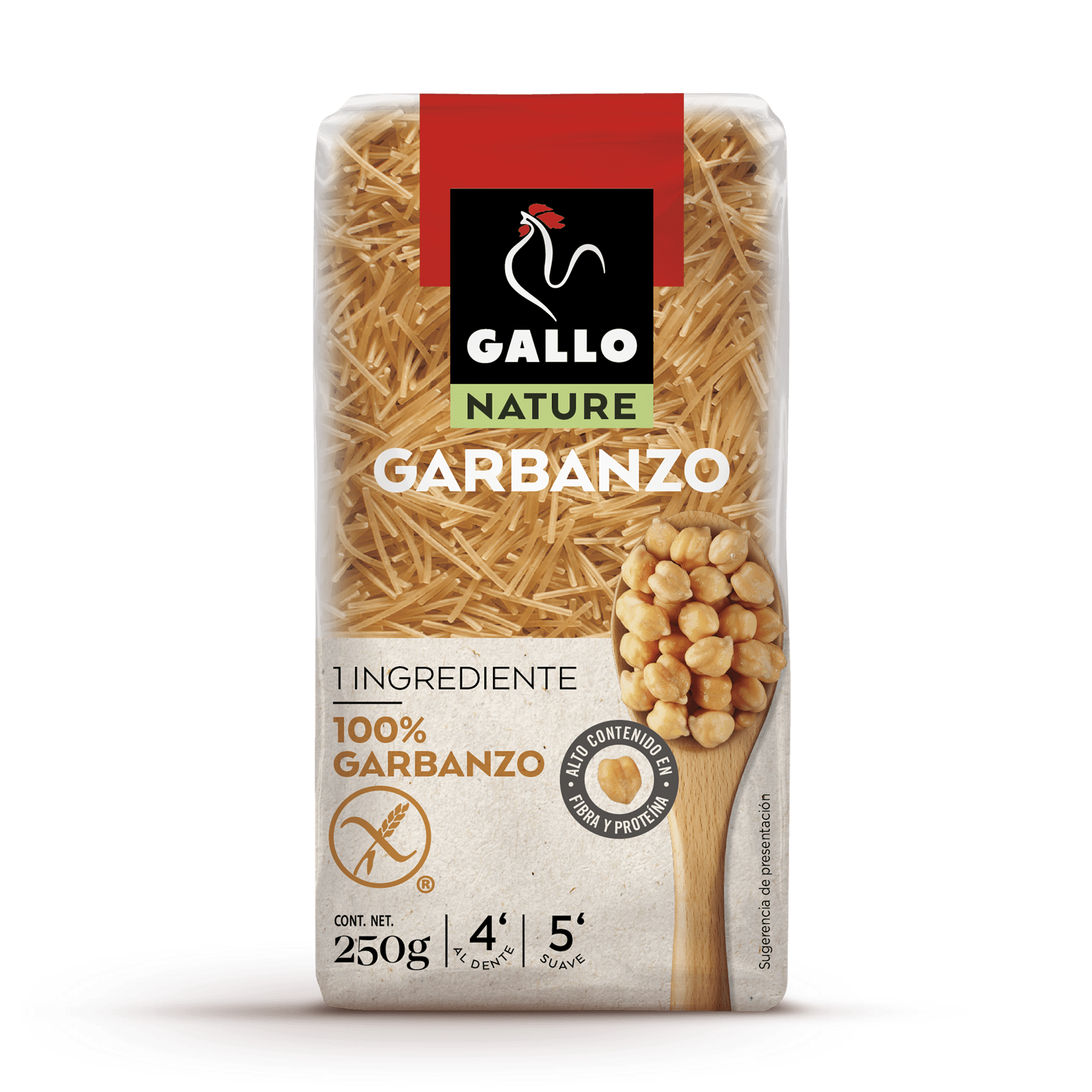 FIDEOS DE GARBANZOS 250GR GALLO NATURE 100%