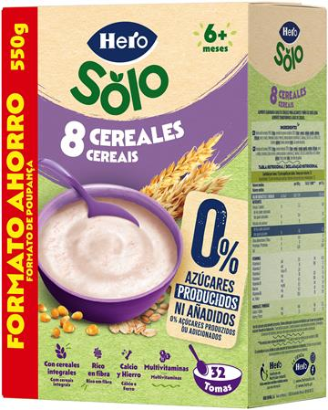 PAPILLA BABY 8 CEREALES CAJA 6U X 550GR 