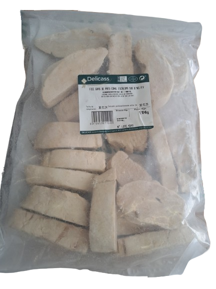 FOIE GRAS DE PATO ESCALOPA CONG. 1KG DEL