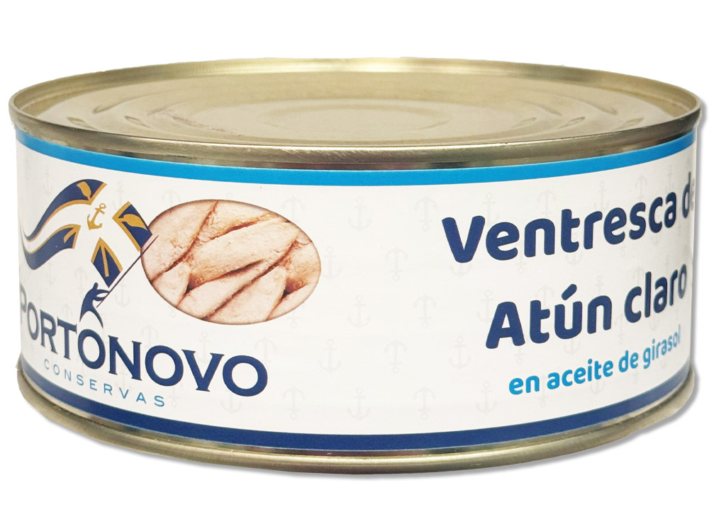 VENTRESCA DE ATUN LATA 1 KG P.E. 0,5 KG PORTONOVO