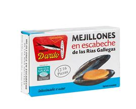 MEJILLONES ESCABECHE 12/16 LATA 120 G DA