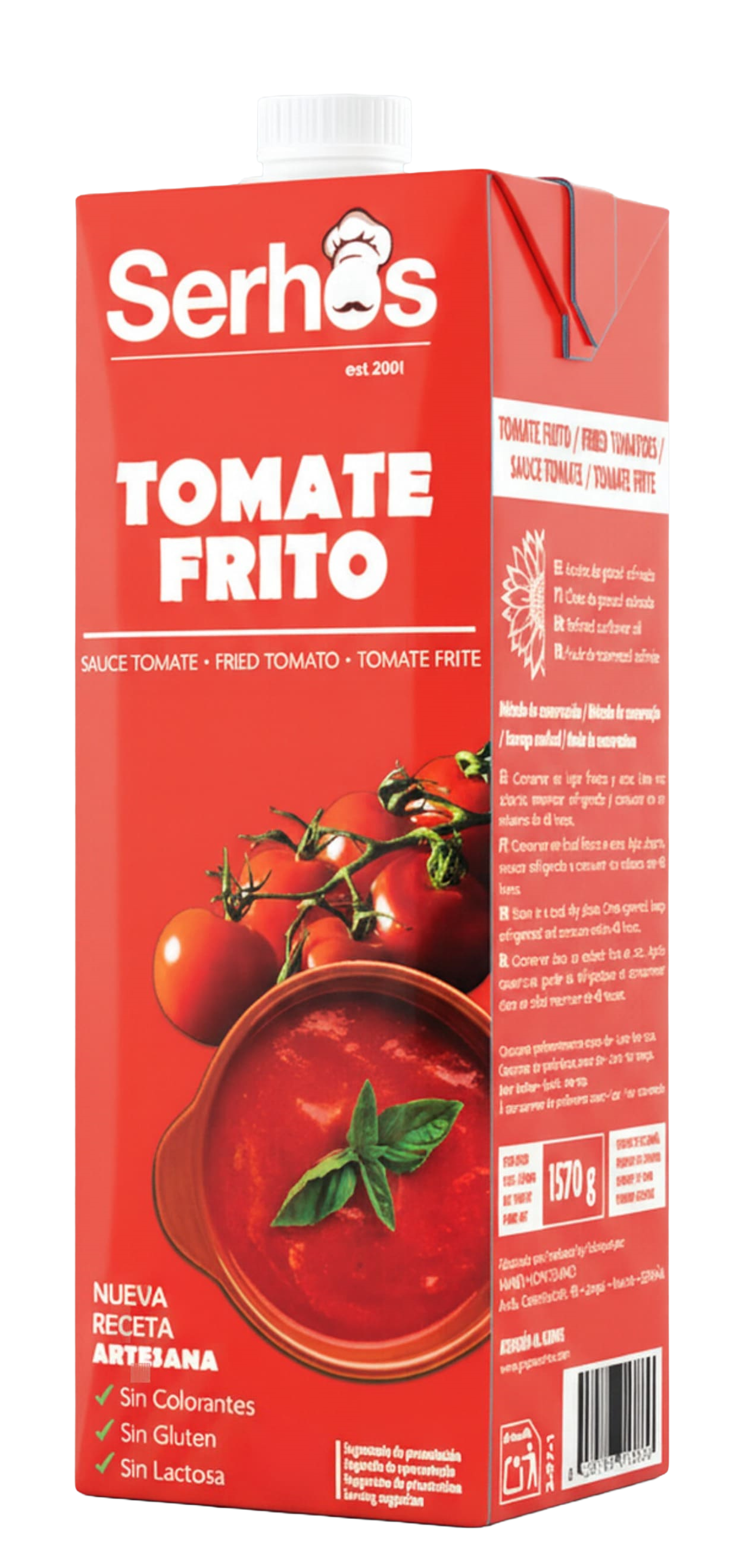 TOMATE FRITO BRICK 1,5 L P.E. 1,57 KG SE