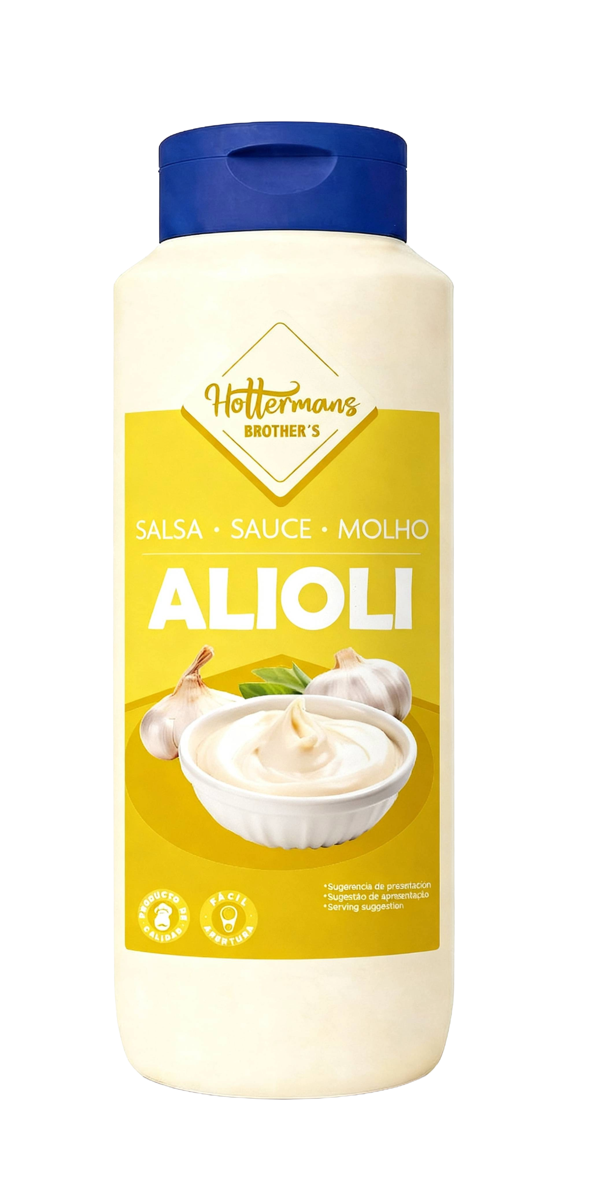 SALSA ALIOLI BOTE 900 GR HOTTERMANS