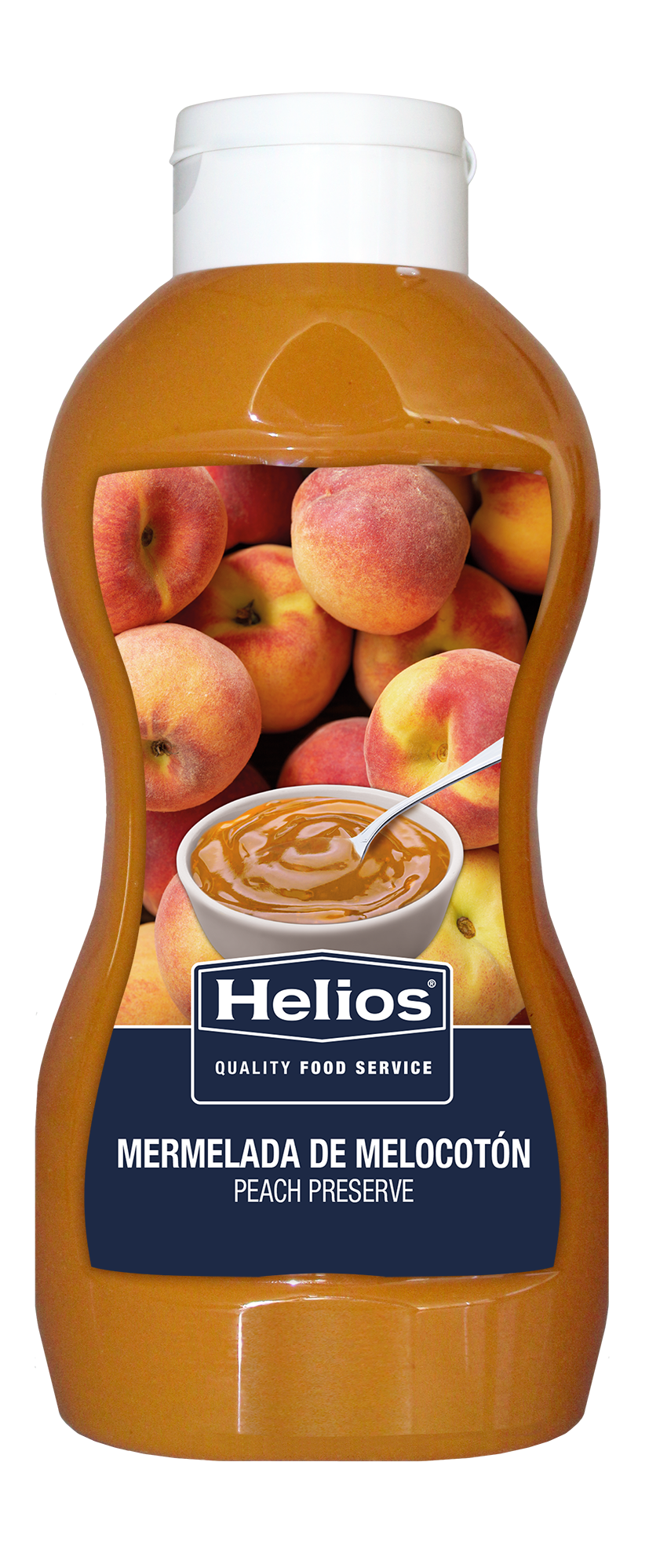 MERMELADA MELOCOTON BOCABAJO 1,1KG HELIO