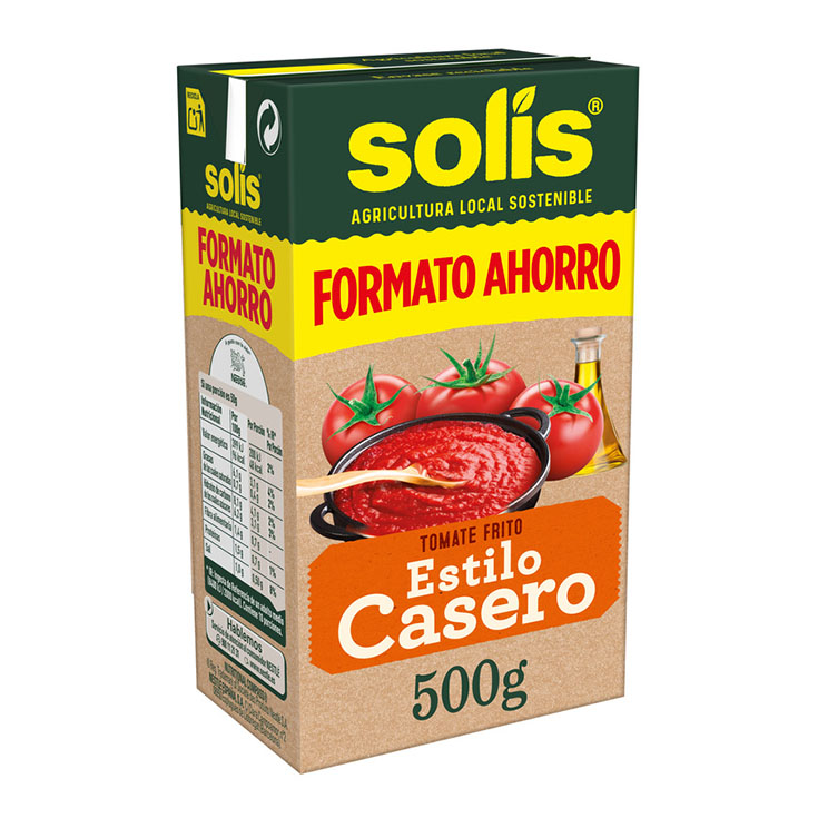 TOMATE FRITO BRICK 500 G P.E. 410 G SOLI