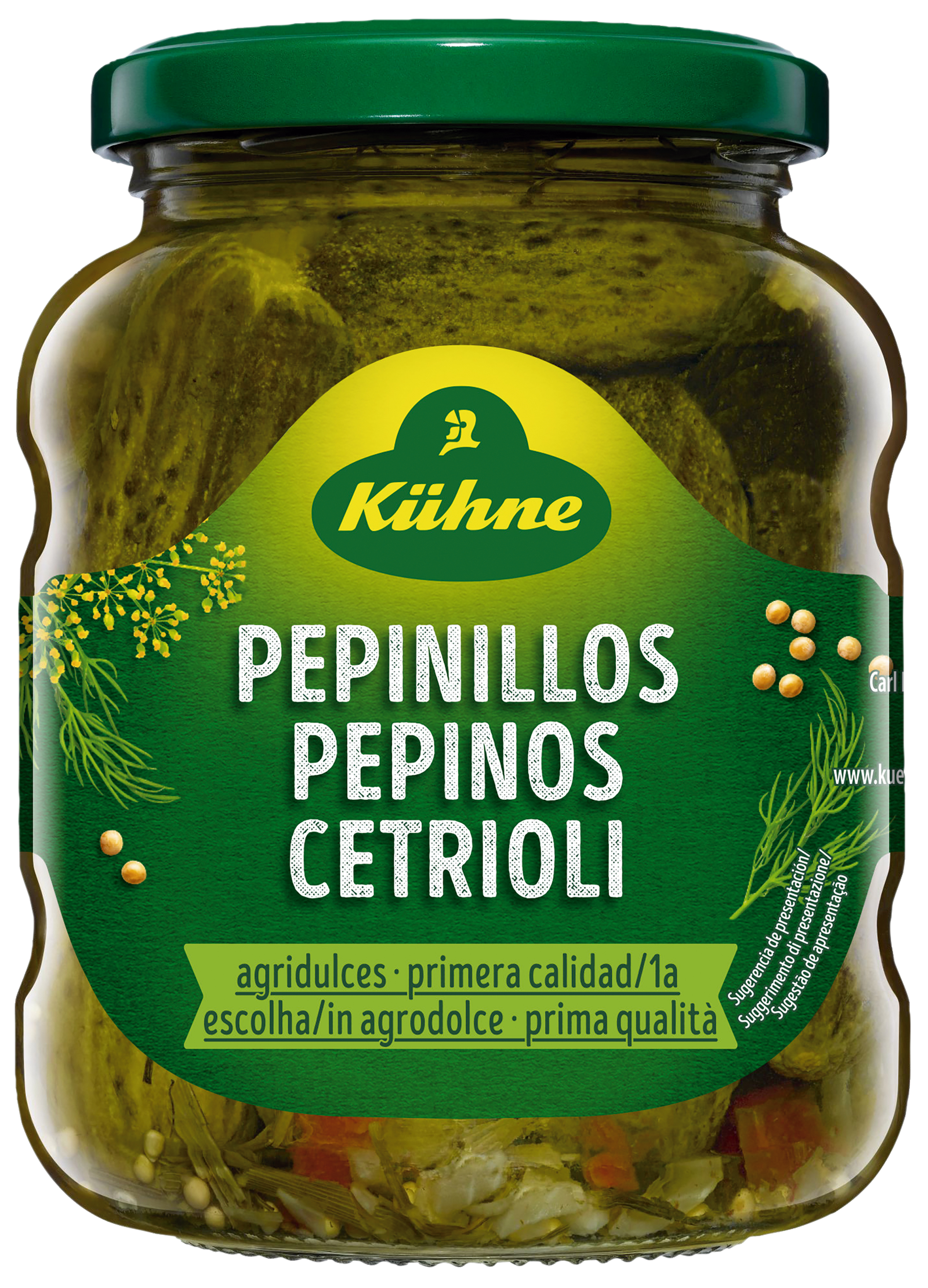 PEPINILLOS 670 GR (P.E 360GR) KUHNE