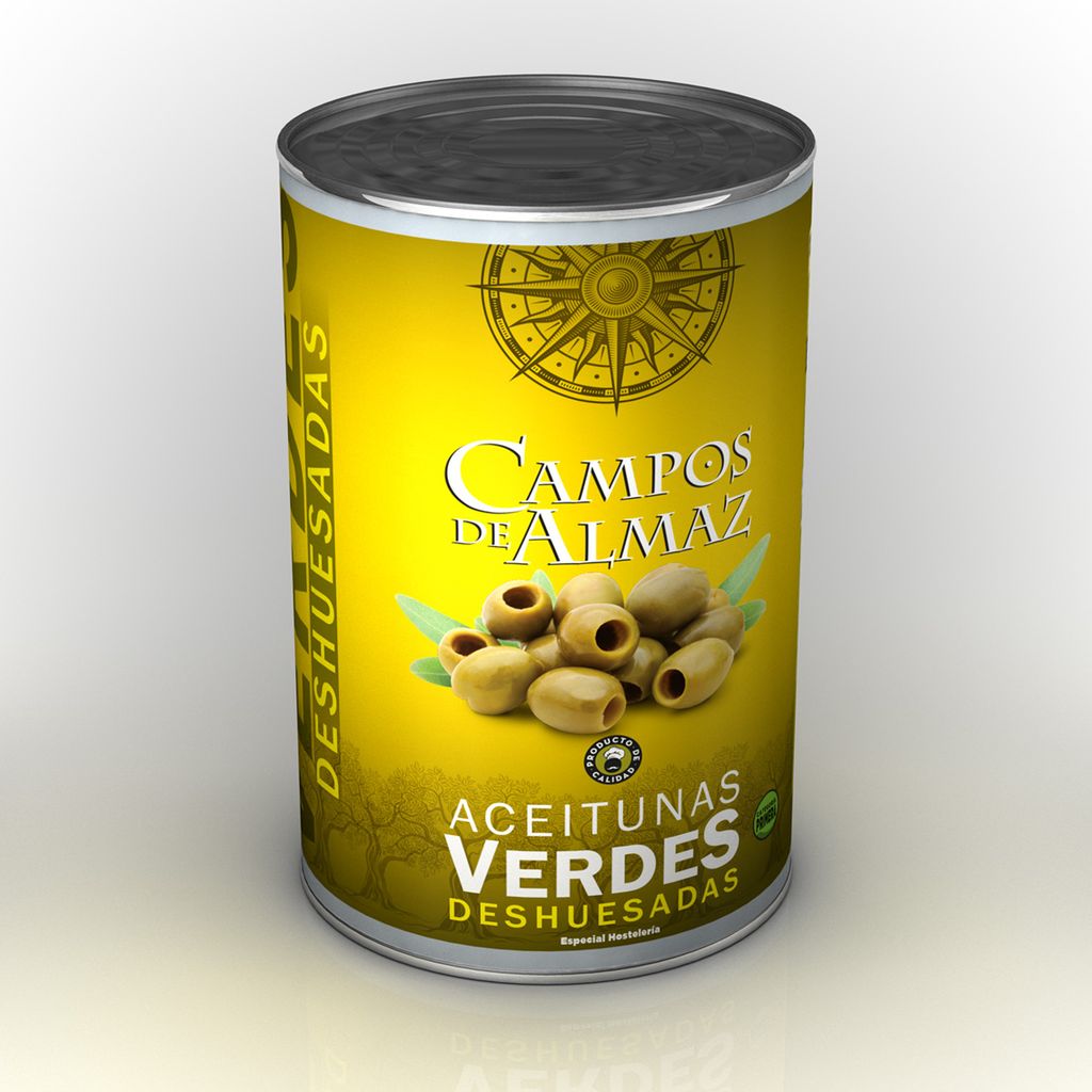 ACEITUNAS VERDES SIN HUESO LATA5 KG P.E.2 KGCAMPOS