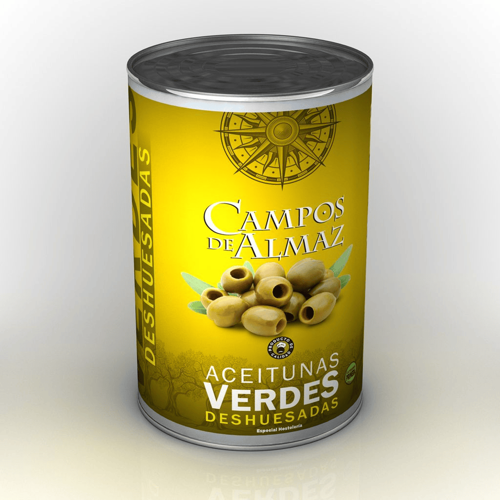 ACEITUNAS VERDES SIN HUESO LATA5 KG P.E.2 KGCAMPOS